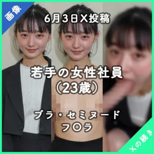 【6月3日X投稿】若手の女性社員（23歳）（画像）
