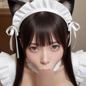 〈40枚〉猫耳メイドちゃんのおフェラ