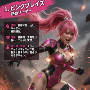 ピンクブレイズ：熱血リーダー