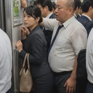 電車痴漢／こすりつけ