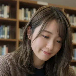 図書館で見た光景～勉強中の女子大生～