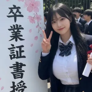 卒業式の夜におじさんと・・・