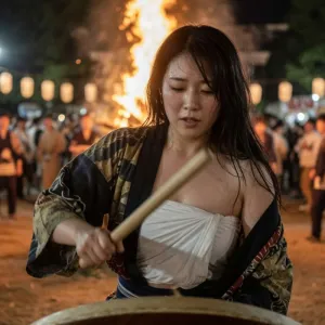 夏祭りの和太鼓