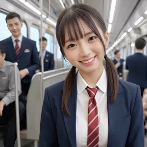 ふたなりJKのダブル手コキ