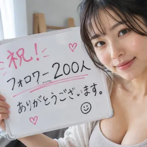 フォロワー200人超えありがとうございました。