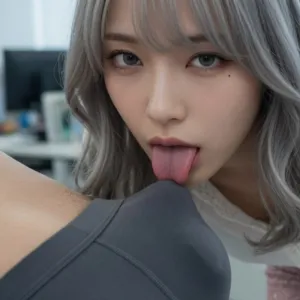 みさきの着衣フェラ