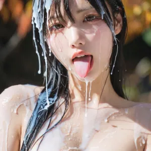 牛乳ぶっかけ美女❤︎