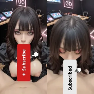 地雷系メイクで巨根フェラ💕