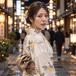 美喜子　不倫旅行　温泉にて