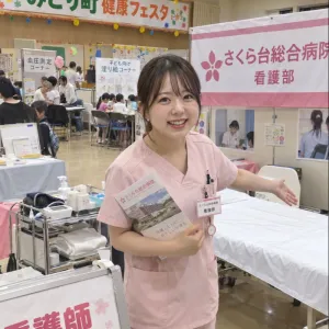看護師の体験ブース