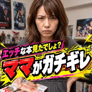 エッチな本見たでしょ？ママがガチギレ