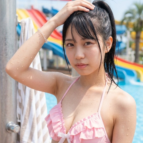 かわいい水着の女性達